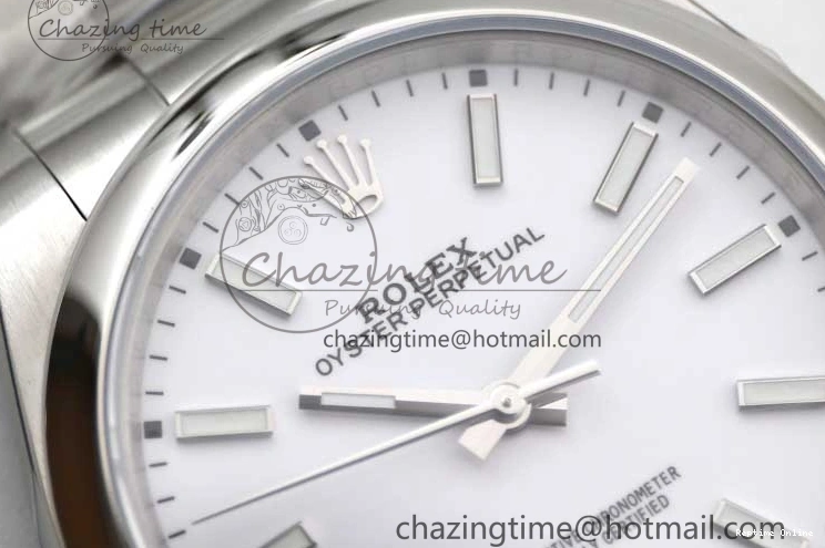 0129 Oyster Perpetual 39mm 114300 EWF 1:1 Best Edition 904L Steel White Dial on SS Bracelet SA ModernLook 2003